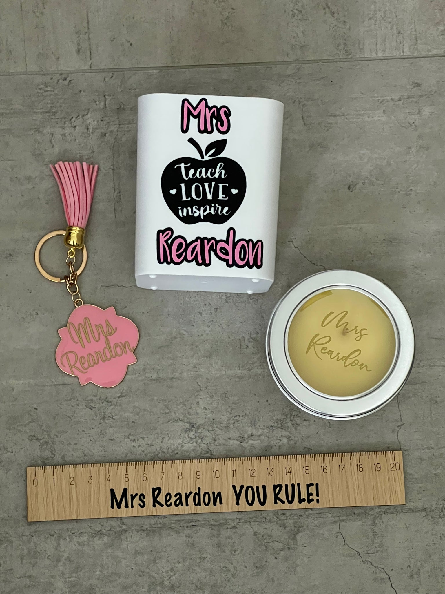 Personalised pen holder