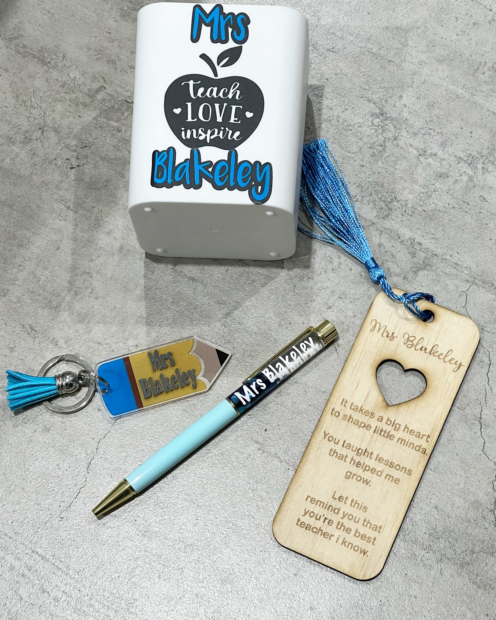 Personalised pen holder