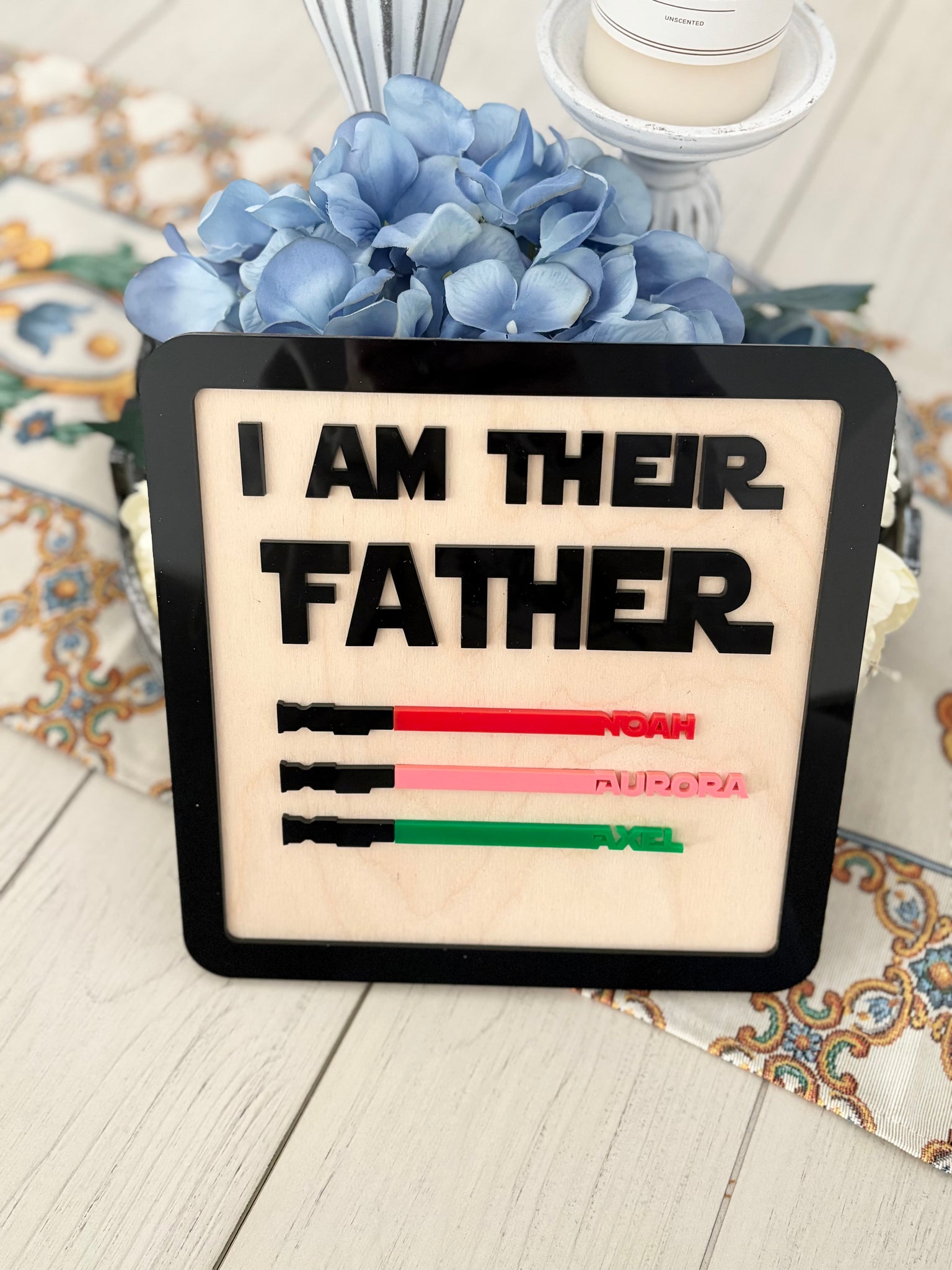 I am your/their father plaque