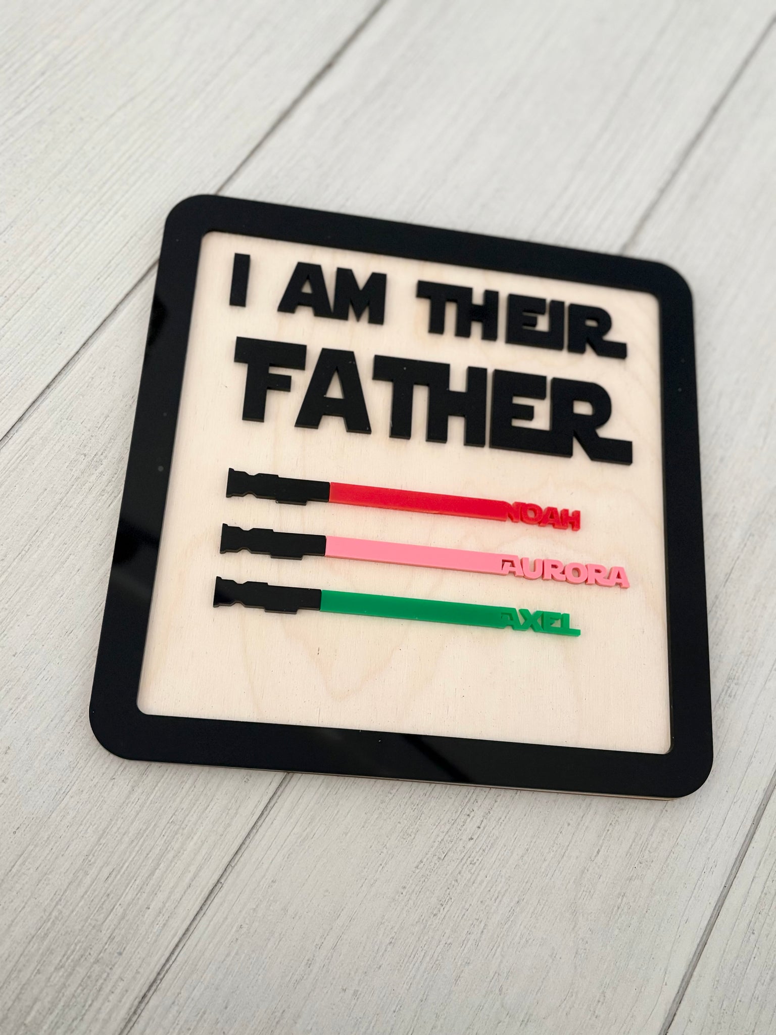 I am your/their father plaque