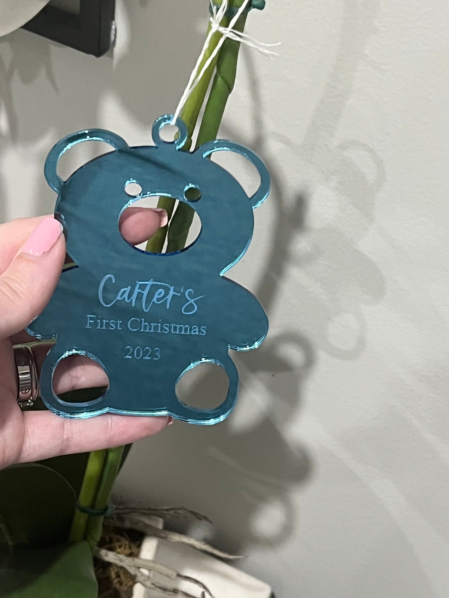 First Christmas bear ornament