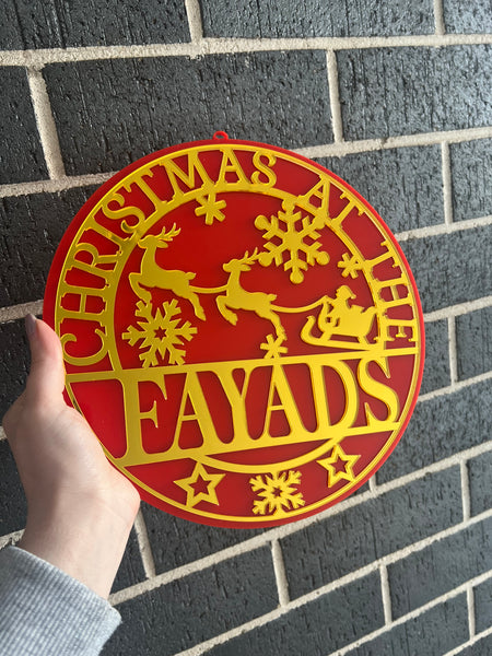 Christmas at the plaque