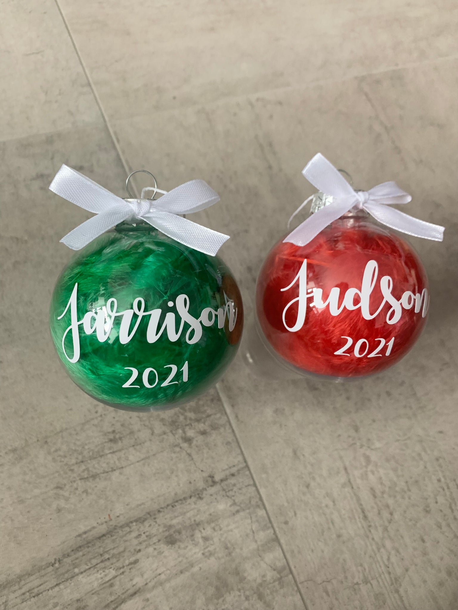 Name and date bauble