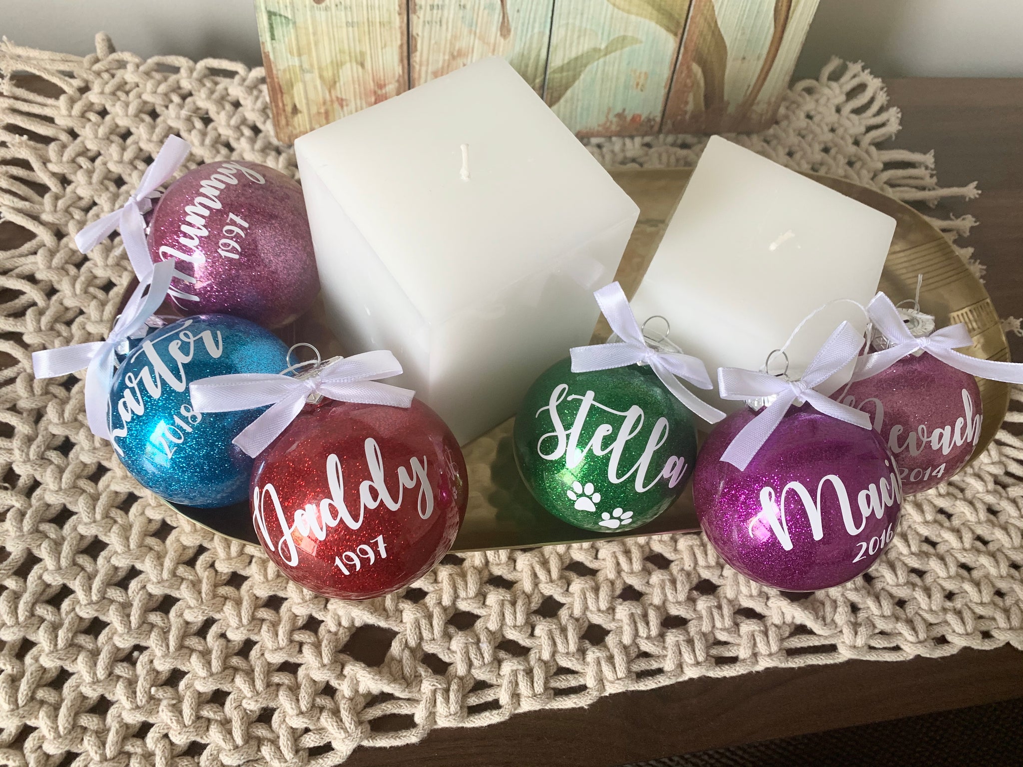 Name and date bauble