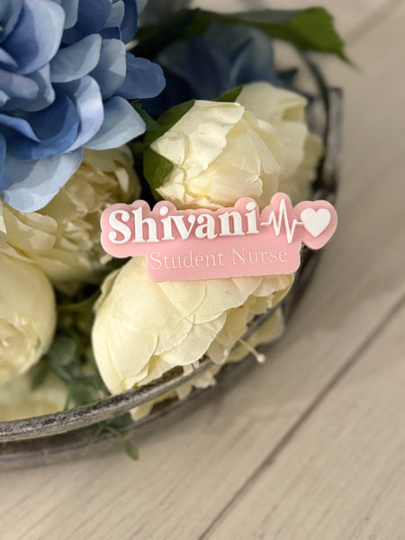 Nurse / Doctor / Educator Gift – Personalised Acrylic Name Badge