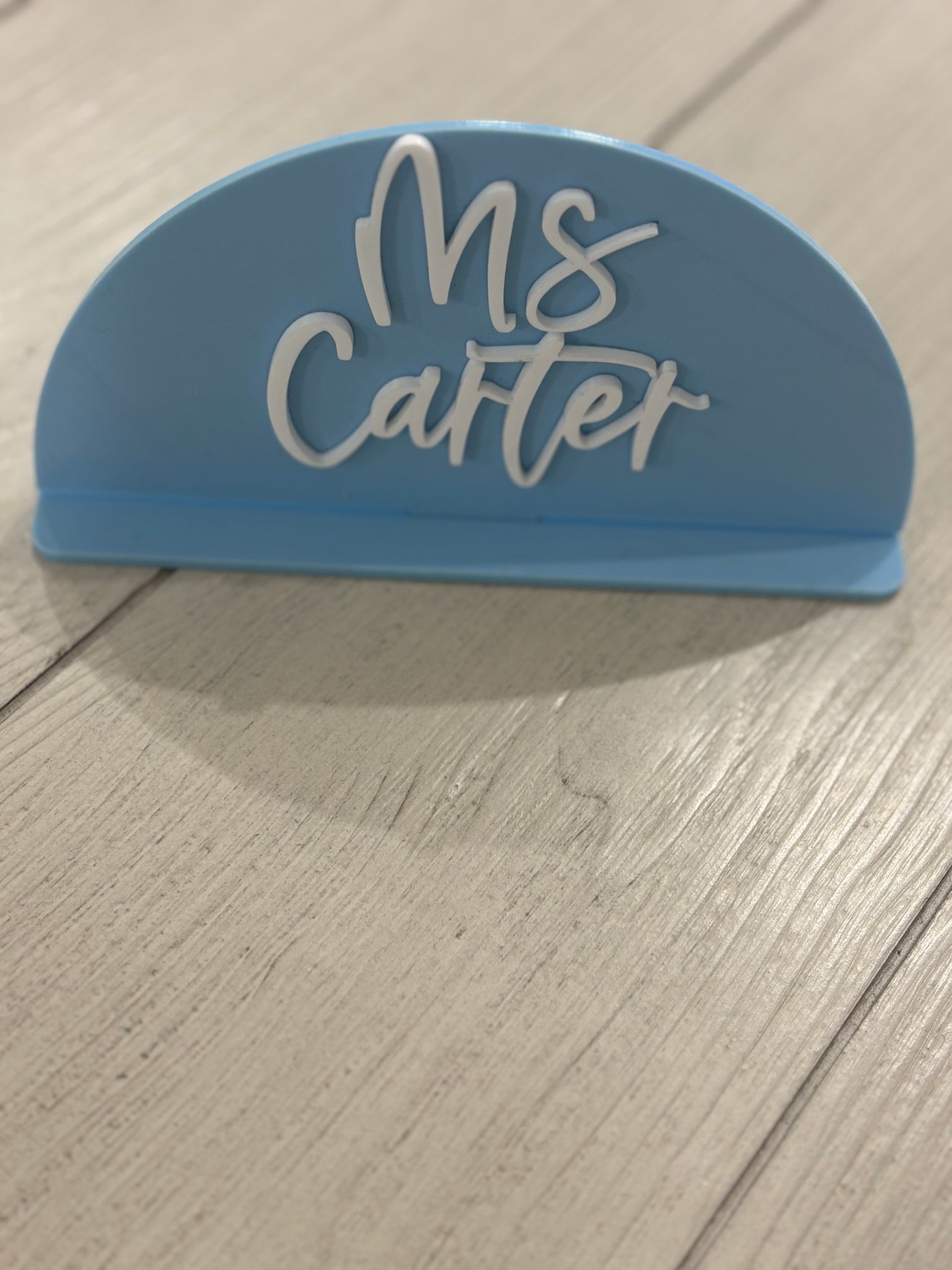 Teacher acrylic desk sign