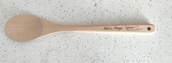 Personalised wooden spoon