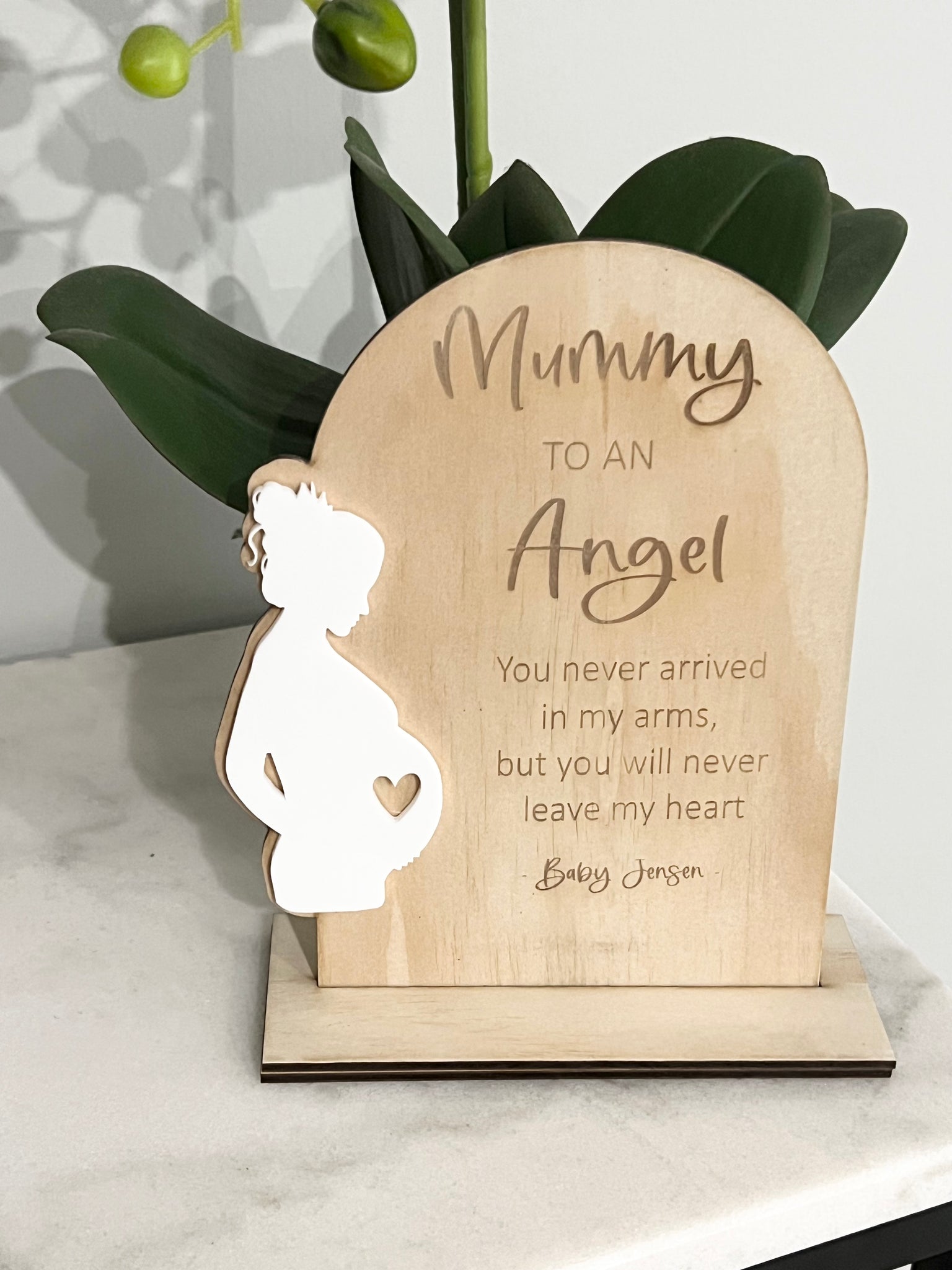 Mummy to an Angel plaque