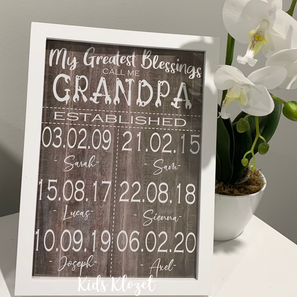 Greatest blessing grandpa print