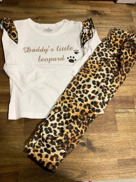 Daddy’s Iil leopard set