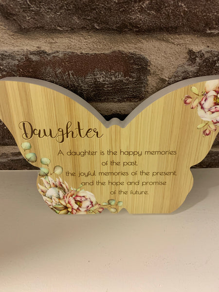 Daughter butterfly plaque